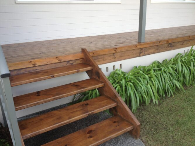 Outdoor Timber stairs